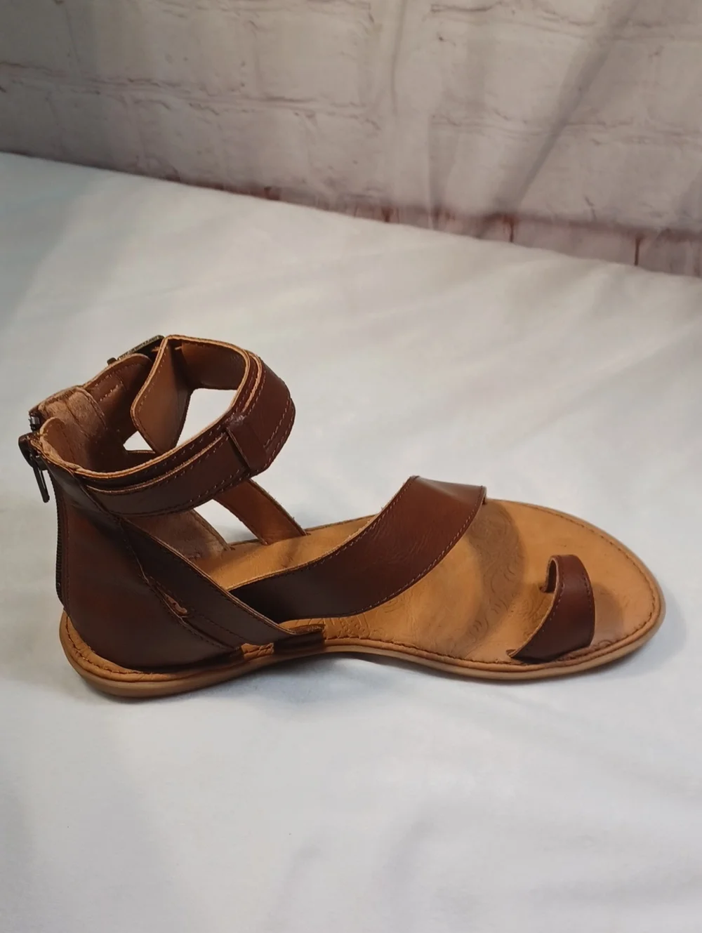 b.o.c brown gladiator toe loop comfort sandals ankle strap boho festival women 6 - Picture 11 of 13